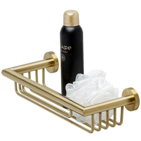 Geesa Nemox Panier de douche 34,9 cm Or brossé