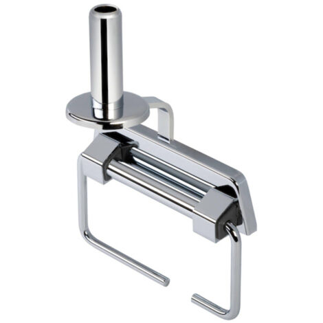 Geesa Standard Porte-rouleau de toilette sans couvercle avec ressort et Porte-rouleau de rechange Chrome