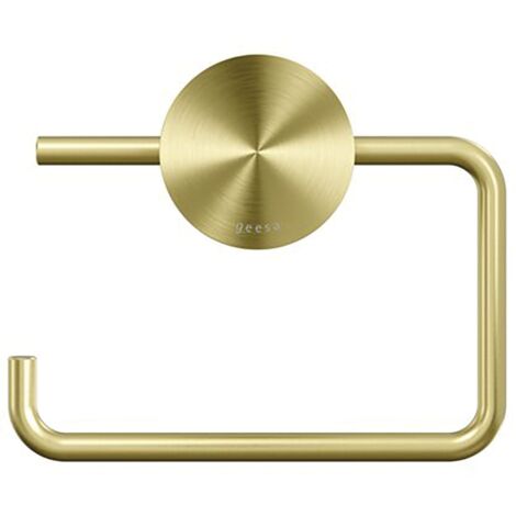 Geesa Toilettenpapierhalter Opal zum Schrauben Klopapierhalter zum Bohren, gold gebürstet