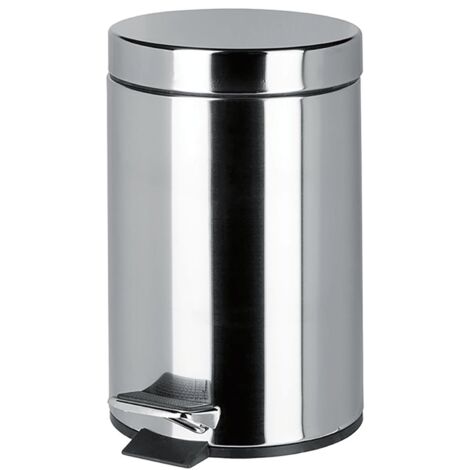 Geesa Tretmülleimer Hotel, Kosmetikeimer 3l + Kübel, Edelstahl chrom