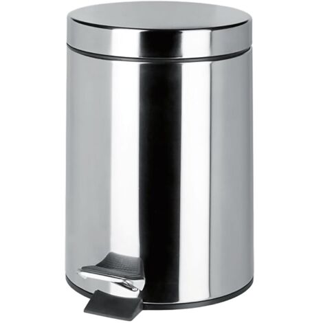 Geesa Tretmülleimer Hotel, Kosmetikeimer 5l + Kübel, Edelstahl chrom