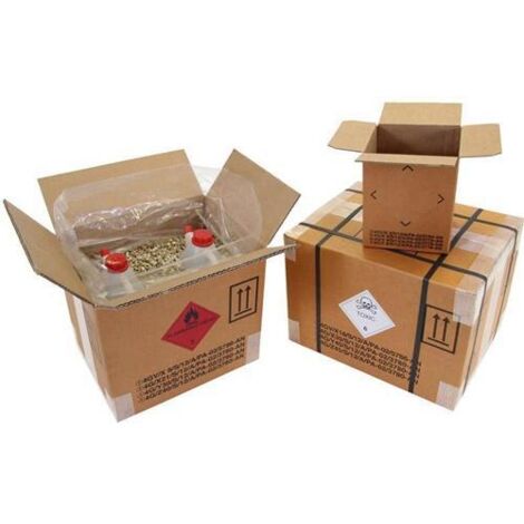 Gefahrgutkarton 4-fach Zulassung 2-wellig Maße 325x245x300mm Inhalt 23l TRANSPAK