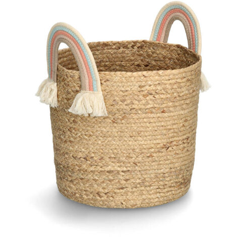 Geflochtener Aufbewahrungskorb aus Seegras, Ø 35 cm