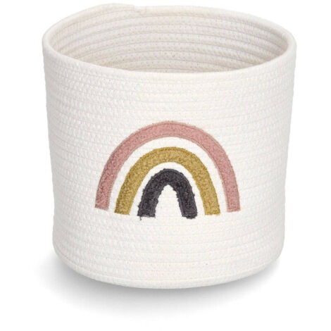 Geflochtener Aufbewahrungskorb RAINBOW, Ø 25 cm