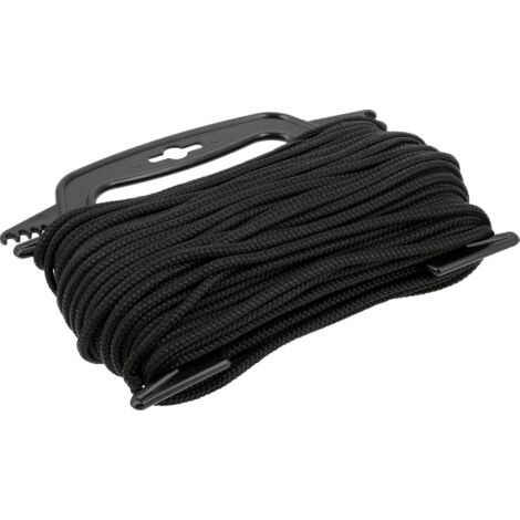 Geflochtenes Polypropylenseil 5 mm, 30 m, schwarz