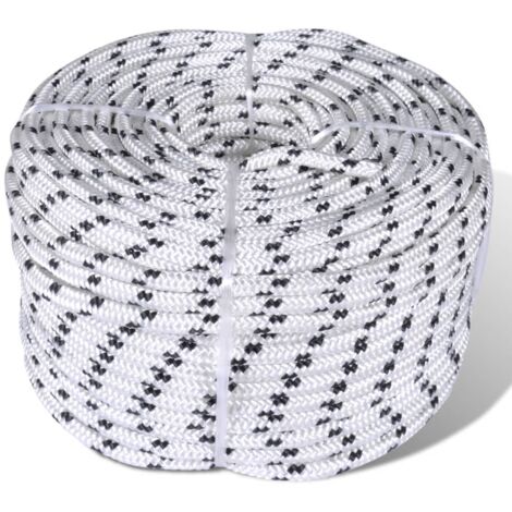 Geflochtenes Tauwerk Bootsleine Polyester 6 mm x 50 m vidaXL