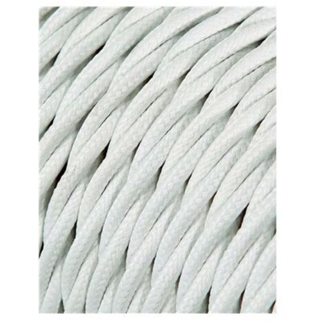 Geflochtenes Textilkabel 2x0,75mm 25M Weiß Meterware [E3-11964] (E3-11964)