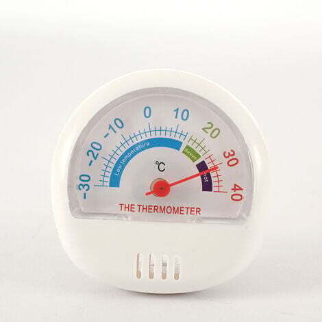 Gefrierschrankthermometer für Kühlschrank, mechanisches Gefrierschrankthermometer Kühlschrank mit großem Zifferblatt und Kühlschrank für analogen Gefrierschrank