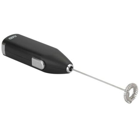 Gefu 12720 espumador para leche espumador de leche automÁtico negro, acero inoxidable