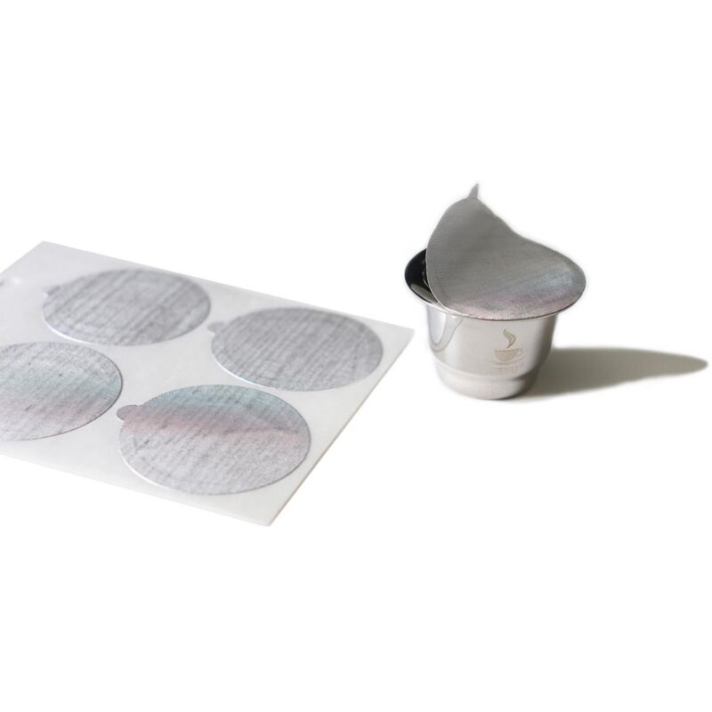 Gefu Ersatz-Aroma-Sticker Conscio, 80er Set, Ersatzteil, Kaffeekapsel, Nachfüllbar, Edelstahl, Silber, 12722