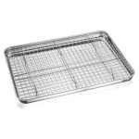 Gefu - Plat en inox et sa grille 40,5 cm