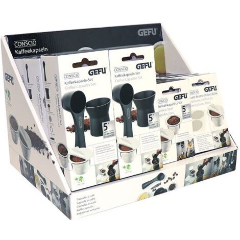 GEFU PRESENTOIR CAPSULES DE CAFE CONSCIO+OPERCULES 12723