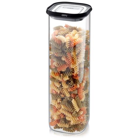 Set De 4 Tarros De Almacenamiento Gefu Pantry - Vidrio Borosilicato, Herméticos, Apilables, Con Ventana Y Etiquetas