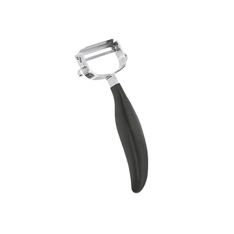 Gefu Universalschäler Schwarz ergonomische Edelstahlklinge