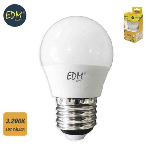 Geführte kugelförmige Birne 6w 500 Lumen E27 3200k warmes Licht EDM 98701