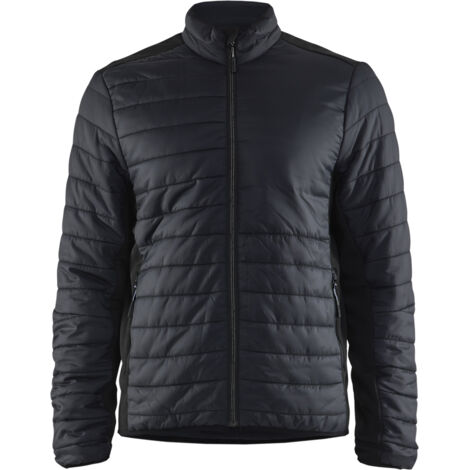 Gefütterte Stepp-Arbeitsjacke 4710 - Schwarz/Dunkelgrau XXXL