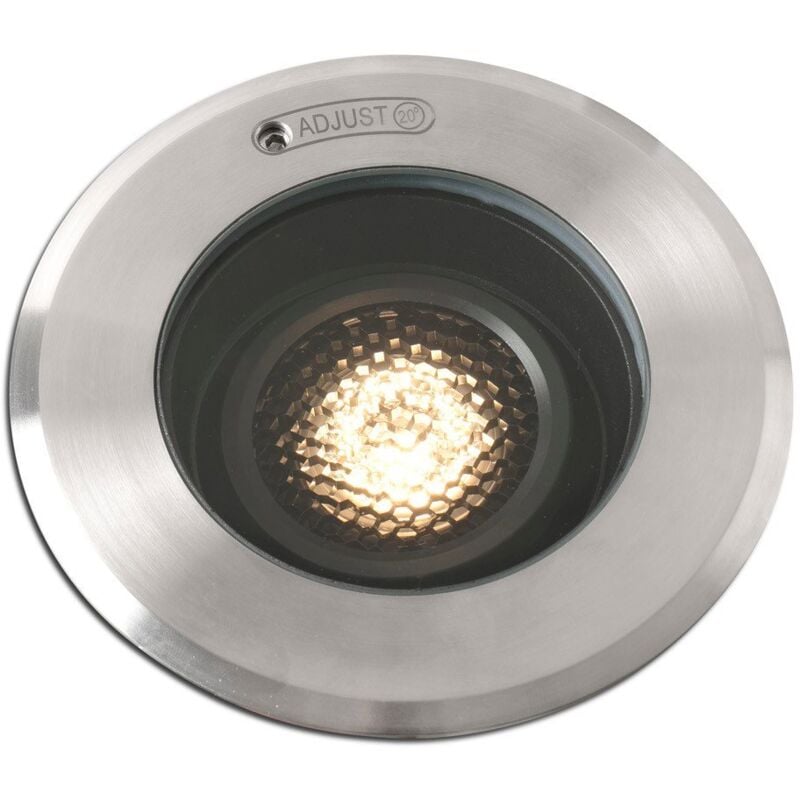 Faro Barcelona - geiser Empotrable de techo inoxidable satinado y negro mate 70304