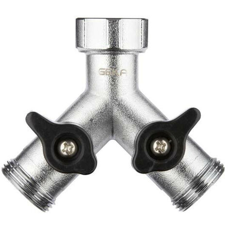 GEKA plus vanne a deux voies fem G3/4", 2x male G3/4", MS
