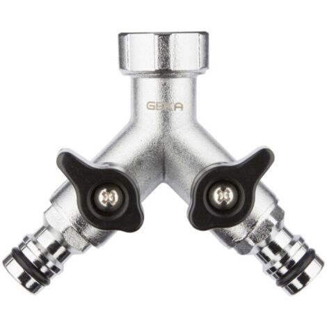 GEKA plus-Zweiwegeventil Stecksystem IG G 3/4" MS Cr EAN