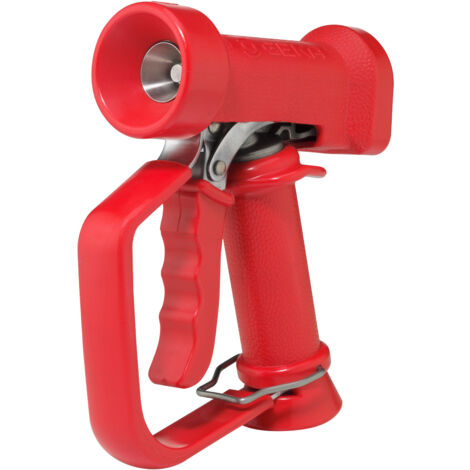 GEKA Profi-Reinigungspistole Heißwasser (rot, max. 24 bar,max. 95°,G1/2 Gewinde)