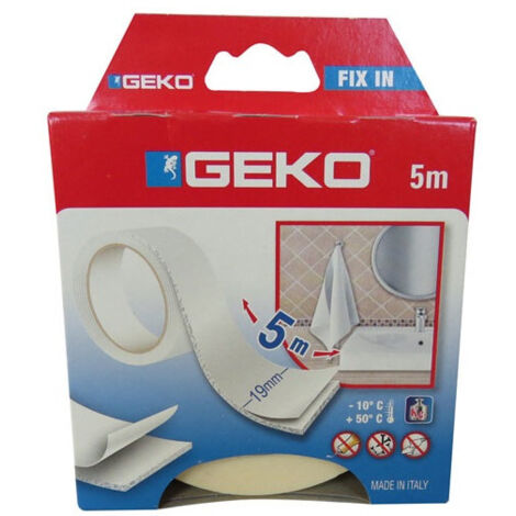 GEKO 20000/6 - RUBAN ADHÉSIF DOUBLE FACE (19 MM X 5 M)