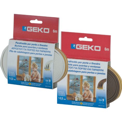 Geko 6 mt d&39exclusion de tirage dans le joint de porte de fenA tre adhA sif en caoutchouc blanc