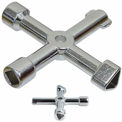 Geko 6200 Llave cruzada universal multiusos 4 en 1 para cabinas de gas o luz