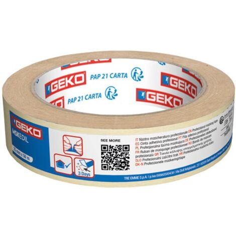 GEKO - Adhesif de masquage professionnel 50mm x 50m
