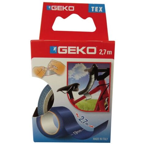 GEKO - Adhésif tissu plastifié 19mmx2.7m bleu