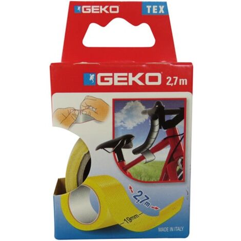 GEKO - Adhésif tissu plastifié 19mmx2.7m jaune