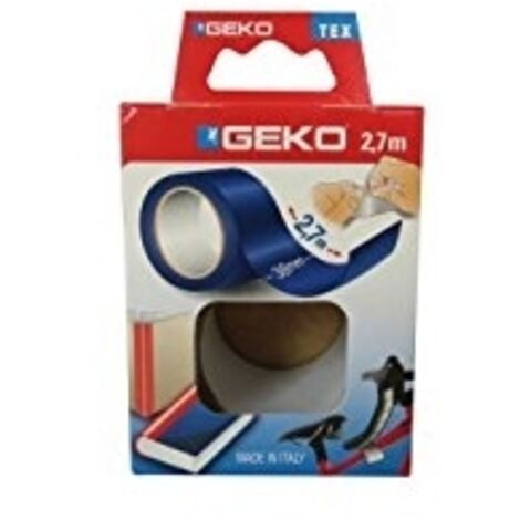 GEKO ADHÉSIF TISSU PLASTIFIÉ 38MMX2.7M BLEU