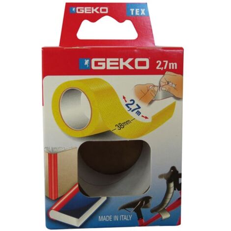 GEKO - Adhésif tissu plastifié 38mmx2.7m jaune