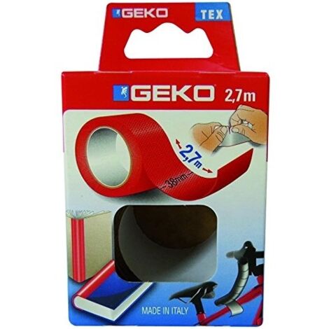 GEKO ADHÉSIF TISSU PLASTIFIÉ 38MMX2.7M ROUGE