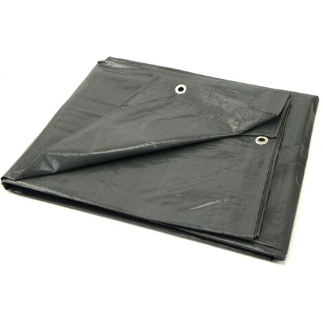 Geko Bâche Polypro Gris 10x12 mètres Protection Extérieure