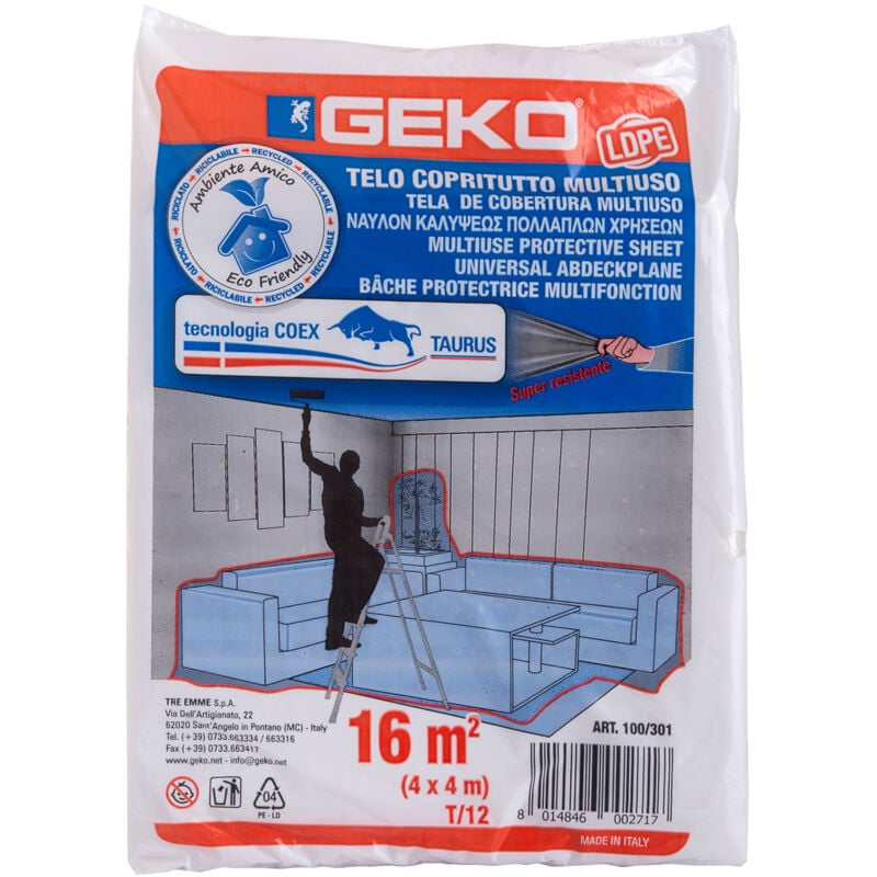 Geko - bache protect 16M² scht 165GR 4X4 100/301