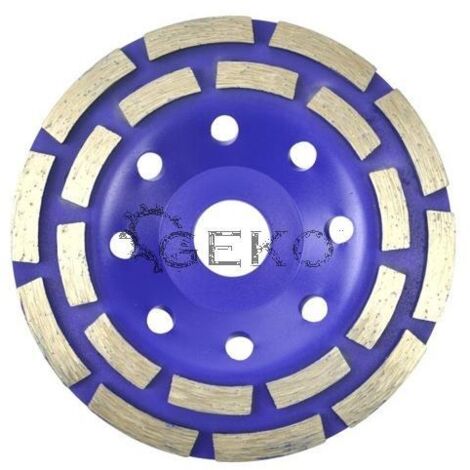 Geko G00375 Diamond - Rueda de molienda (125 mm, doble fila), multicolor