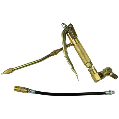 GEKO G01129 A PISTOLET POUR POMPE À AIR AVEC MÉTAL ET TUYAU EN CAOUTCHOUC, MULTICOLORE G01123A