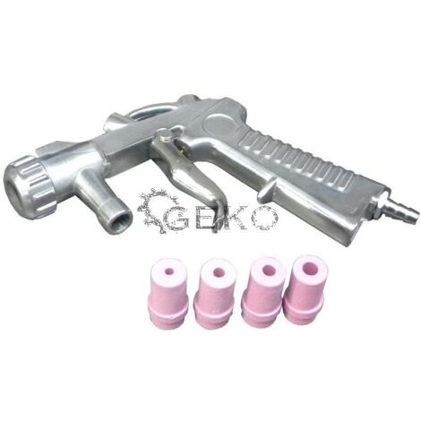 Geko G02006 - Pistola de sifone ad aria de, colore argento