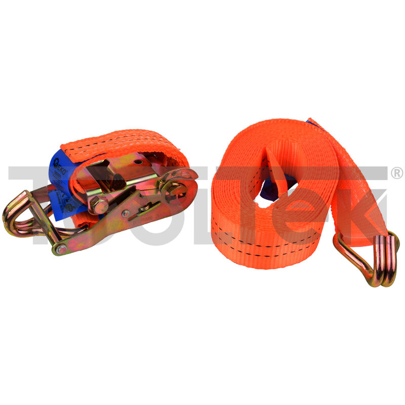 Image of Tooltek - geko G02376 fascia di ancoraggio a cricchetto tenditore 6mt