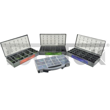 GEKO G02801 SET GUARNIZIONI ANELLI METRICI O-RING ASSORTIMENTO 900pz