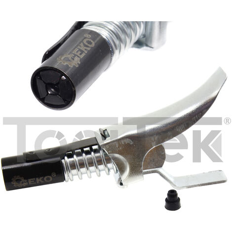 GEKO G02906 TESTINA 4 GRIFFE ATTACCO RAPIDO M10x1 SIRINGA INGRASSATORE