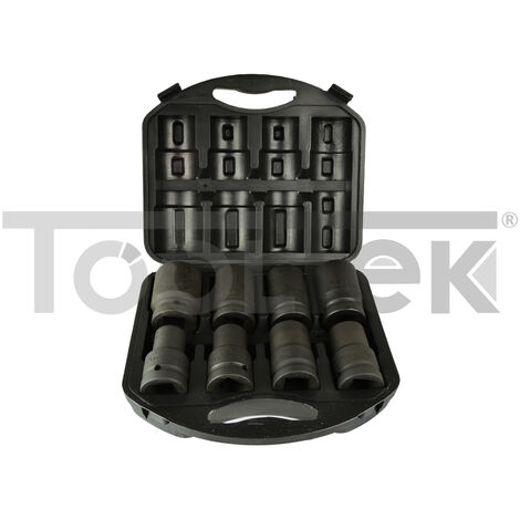 GEKO G10074 SET BUSSOLE AVVITATORE A IMPATTO 1" ESAGONALI 8pz 19-41mm