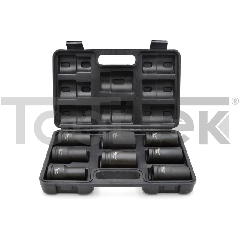 Image of Tooltek - geko G10516 set chiavi a bussola avvitatore a impatto 3/4 esagonali 8pz