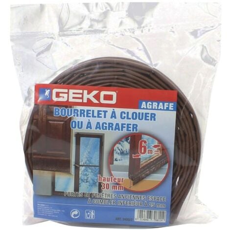 GEKO - Joint à clouer ou agrafer 30mmx6m marron