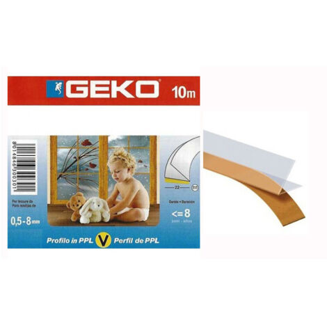 GEKO Joint adhésif profil V10mincolore - GEKO
