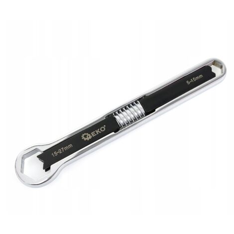 Geko Llave de ojo ajustable de acero 237 mm duradera