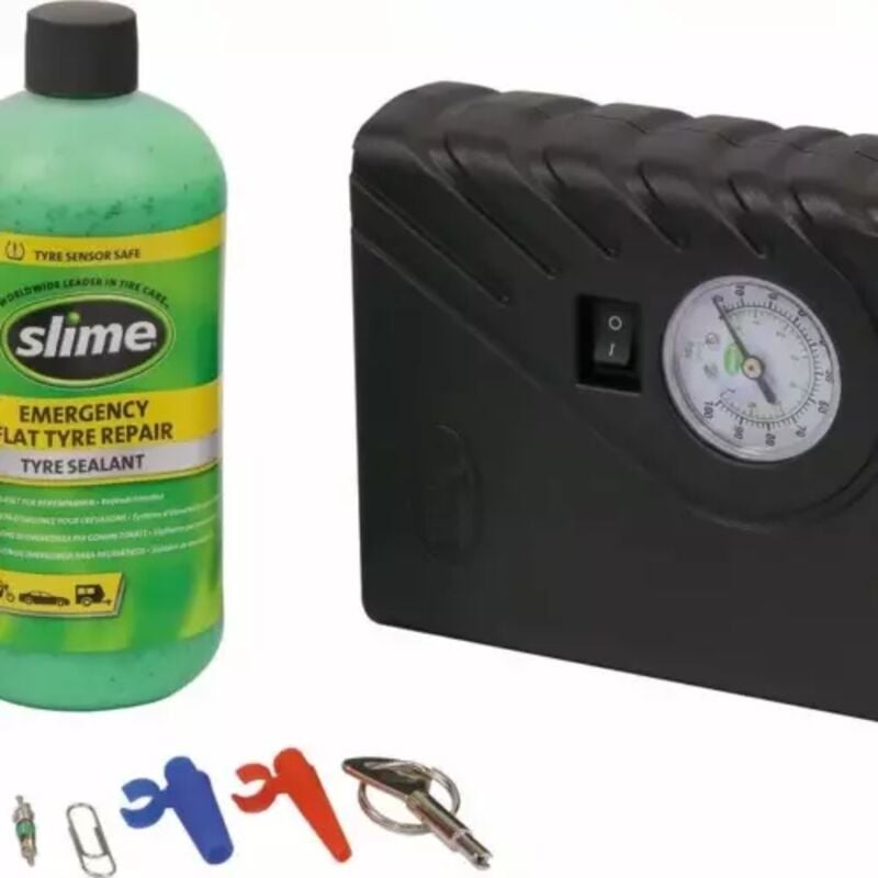 Sodise - Gel anti-crevaison 473ml avec compresseur 12V pour pneu tubeless