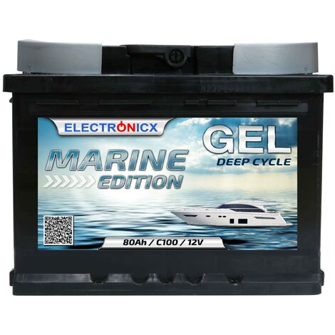 GEL Batterie 110AH Electronicx Marine Edition Boot Schiff