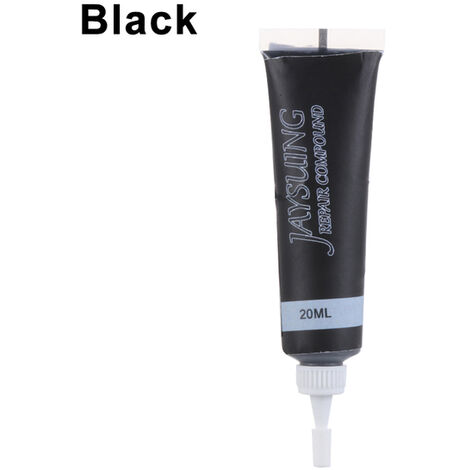 Gel de reparación de cuero avanzado para muebles de coche, Gel reparador para arañazos en 7 colores, 20ML, 1 unidad,black