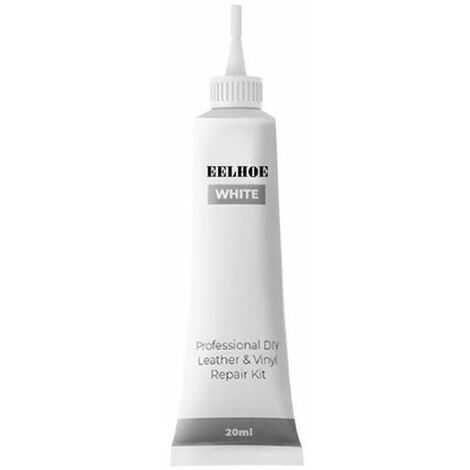 Gel de reparación de cuero para asiento de coche, restauración, sofás, extender la vida útil de los muebles del automóvil, pegamento de recuperación, pintura de limpieza,Blanco
